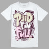 Dunk Low Night Maroon and Medium Soft Pink DopeSkill T-Shirt New Paid In Full Graphic Streetwear - White