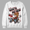 Jordan 5 Retro P51 Camo DopeSkill Sweatshirt Money Is Our Motive Bear Graphic Streetwear - White 