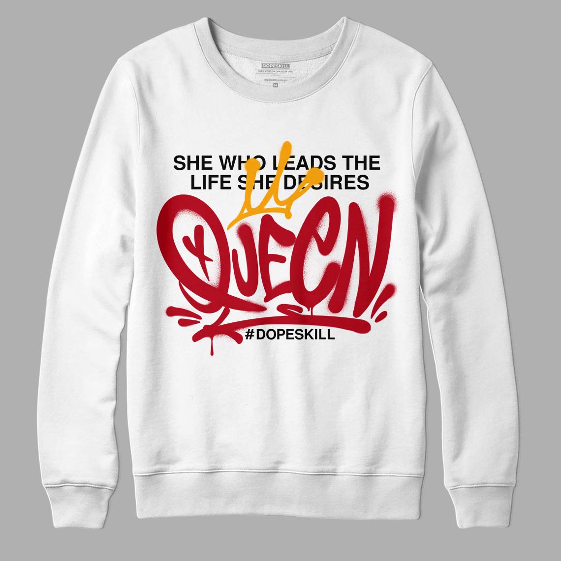 Cardinal 7s DopeSkill Sweatshirt Queen Graphic - White 