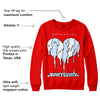 Cherry 11s DopeSkill Varsity Red Sweatshirt Juneteenth Heart Graphic