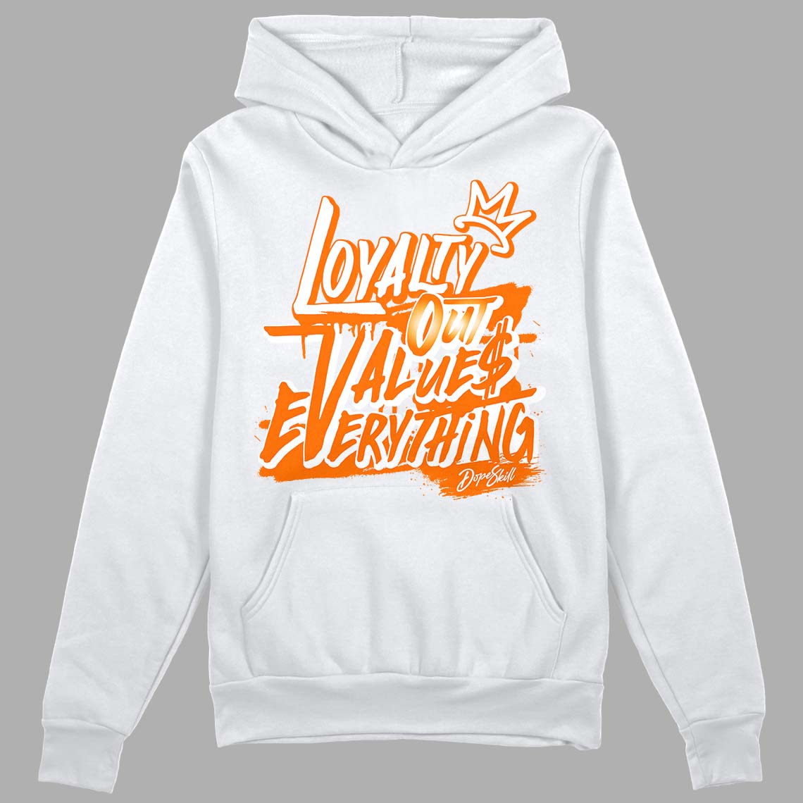 Wmns Dunk Low 'Magma Orange DopeSkill Hoodie Sweatshirt LOVE Graphic Streetwear - White