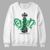 Jordan 1 Low Lucky Green DopeSkill Sweatshirt Queen Chess Graphic Streetwear - White