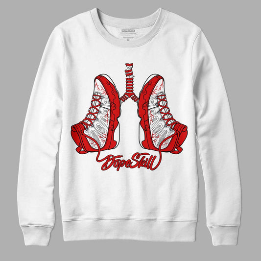 Gym Red 9s DopeSkill Sweatshirt Breathe Graphic - White 