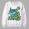 Aqua 5s DopeSkill Sweatshirt LOVE Graphic - White 