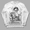 Jordan 1 High 85 Black White DopeSkill Long Sleeve T-Shirt Show Me The Money Graphic Streetwear  - White 