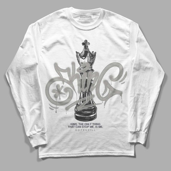 Jordan 11 Cool Grey DopeSkill Long Sleeve T-Shirt King Chess Graphic Streetwear - White