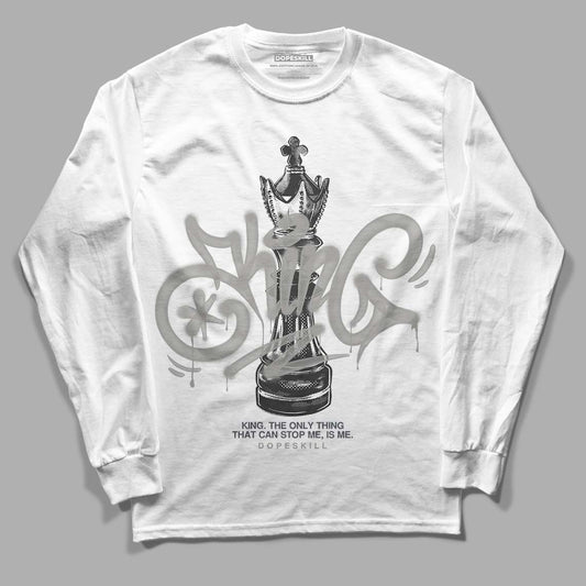 Jordan 11 Cool Grey DopeSkill Long Sleeve T-Shirt King Chess Graphic Streetwear - White