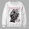 Dunk Low Teddy Bear Pink DopeSkill Sweatshirt Money Loves Me Graphic - White 