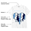 AJ 6 University Blue DopeSkill T-Shirt Tear My Heart Out Graphic