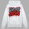 Gym Red 9s DopeSkill Hoodie Sweatshirt Super Sauce Graphic - White 