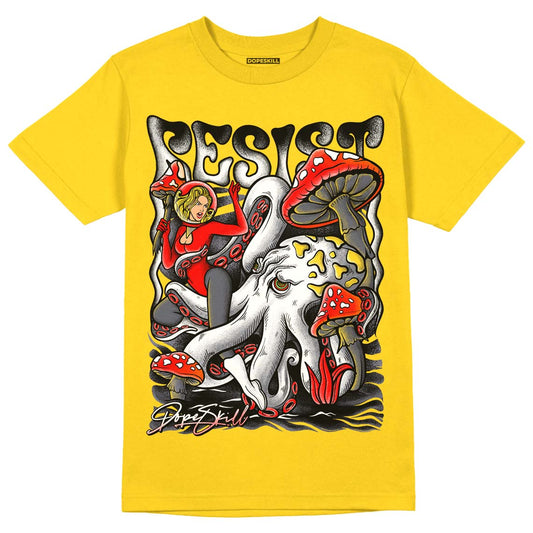 Lightning 4s DopeSkill Tour Yellow T-shirt Resist Graphic