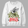 Travis Scott x Jordan 1 Low OG “Olive” DopeSkill Sweatshirt Juneteenth 1865 Graphic Streetwear - White