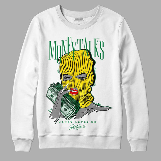 Dunk Low Reverse Brazil DopeSkill Sweatshirt Money Talks Graphic - White