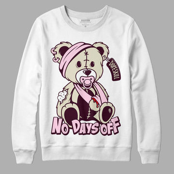 Dunk Low Night Maroon and Medium Soft Pink DopeSkill Sweatshirt Hurt Bear Graphic Streetwear  - White 