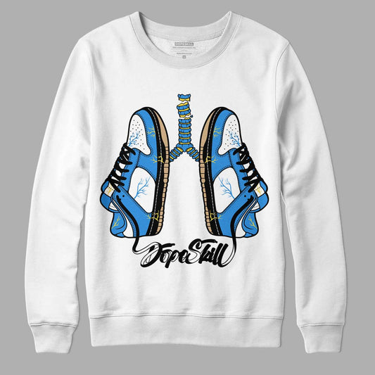 SB Dunk Low Homer DopeSkill Sweatshirt Breathe Graphic - White