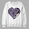 A Ma Maniére x Jordan 4 Retro ‘Violet Ore’ DopeSkill Sweatshirt Heart Jordan Graphic Streetwear - White 