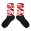 Abstract Tiger Sublimated Socks Match Jordan 6 “Red Oreo”