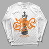 Wmns Dunk Low 'Magma Orange DopeSkill Long Sleeve T-Shirt King Chess Graphic Streetwear - White