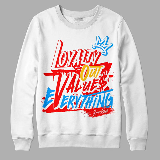 Fruity Pebbles Dunks DopeSkill Sweatshirt LOVE Graphic - White