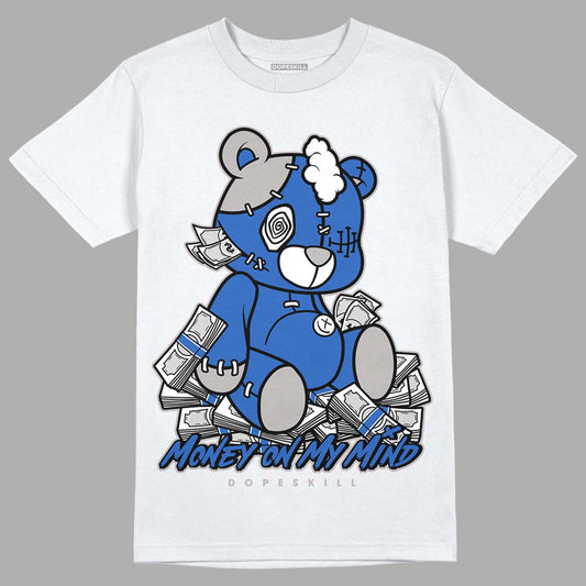 True Blue 1s DopeSkill T-Shirt MOMM Bear Graphic - White