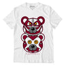 AJ 3 Cardinal Red DopeSkill T-Shirt Leather Bear Graphic