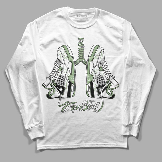 Jordan 4 Retro “Seafoam” DopeSkill Long Sleeve T-Shirt Breathe Graphic Streetwear  - White 