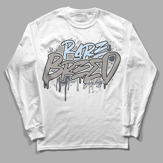 Jordan 6 Retro Cool Grey DopeSkill Long Sleeve T-Shirt Rare Breed Graphic Streetwear - White