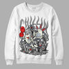 Jordan 3 Retro White Cement Reimagined DopeSkill Sweatshirt Chillin Graphic Streetwear - White