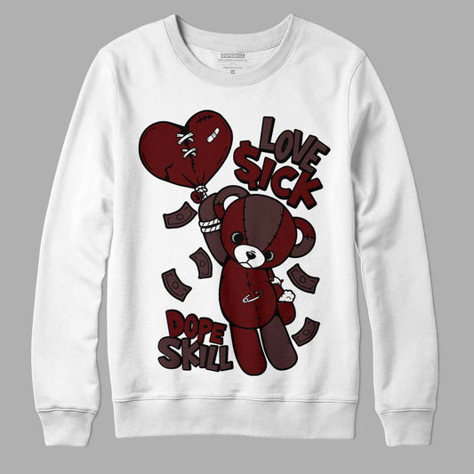 Jordan 12 x A Ma Maniére DopeSkill Sweatshirt Love Sick Graphic Streetwear - White 
