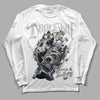 Jordan 11 Retro Low Cement Grey DopeSkill Long Sleeve T-Shirt Money Loves Me Graphic Streetwear - White