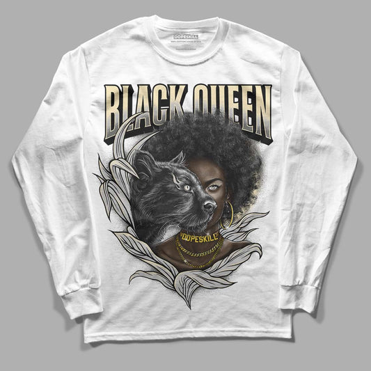 Jordan 4 Retro SE Craft Photon Dust DopeSkill Long Sleeve T-Shirt New Black Queen Graphic Streetwear  - White 