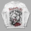 Playoffs 13s DopeSkill Long Sleeve T-Shirt Money On My Mind Graphic - White 