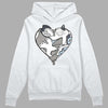 Jordan 6 Retro Cool Grey DopeSkill Hoodie Sweatshirt Heart Jordan 6 Graphic Streetwear - White