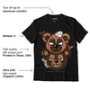 AJ 1 Mid Dark Chocolate DopeSkill T-Shirt New Double Bear Graphic