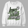 Jordan 4 Retro “Seafoam”  DopeSkill Sweatshirt LOVE Graphic Streetwear  - White 