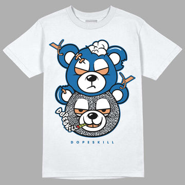 Jordan 3 Retro Wizards DopeSkill T-Shirt New Double Bear Graphic Streetwear - White