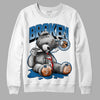 Jordan 3 Retro Wizards DopeSkill Sweatshirt Sick Bear Graphic Streetwear - White