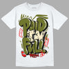 Travis Scott x Jordan 1 Low OG “Olive” DopeSkill T-Shirt New Paid In Full Graphic Streetwear - WHite