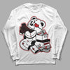 Jordan 13 Retro Playoffs DopeSkill Long Sleeve T-Shirt Bear Steals Sneaker Graphic Streetwear - White