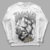 Jordan 4 Retro SE Craft Photon Dust DopeSkill Long Sleeve T-Shirt Money On My Mind Graphic Streetwear  - White 