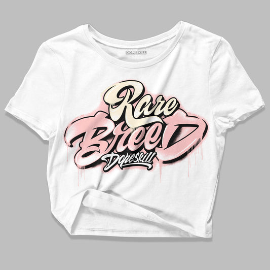 Jordan 1 High OG WMNS Washed Pink DopeSkill Women's Crop Top Rare Breed Type Graphic Streetwear - White