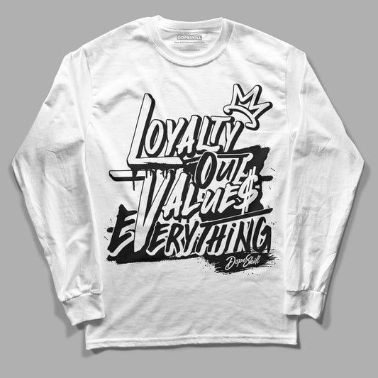 Jordan 1 High 85 Black White DopeSkill Long Sleeve T-Shirt LOVE  Graphic Streetwear - White 