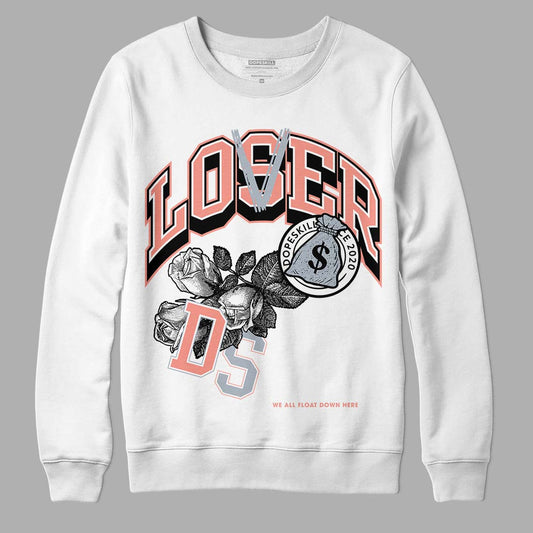 DJ Khaled x Jordan 5 Retro ‘Crimson Bliss’ DopeSkill Sweatshirt Loser Lover Graphic Streetwear - White 