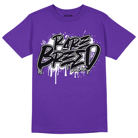 AJ 13 Court Purple DopeSkill Purple T-shirt Rare Breed Graphic