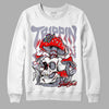 Jordan 13 Retro 'Black Flint' DopeSkill Sweatshirt Trippin Graphic Streetwear - White