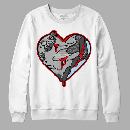 Jordan 5 Retro P51 Camo DopeSkill Sweatshirt Heart Jordan 5 Graphic Streetwear - White 