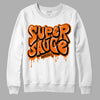 Orange Black White DopeSkill Sweatshirt Super Sauce Graphic - White 