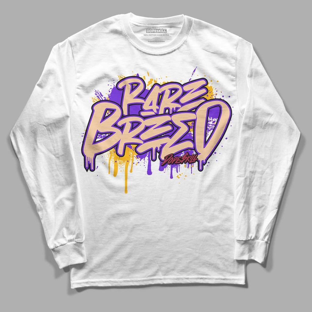 Afrobeats 7s SE DopeSkill Long Sleeve T-Shirt Rare Breed Graphic - White