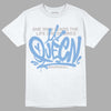 Jordan 5 Retro University Blue DopeSkill T-Shirt Queen Graphic Streetwear - White