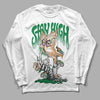 Nike SB x Jordan 4 “Pine Green” DopeSkill Long Sleeve T-Shirt Stay High Graphic Streetwear - White